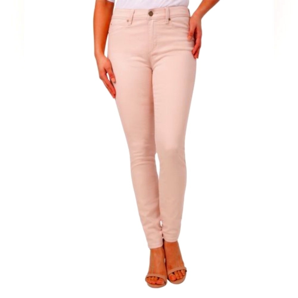 Eva Longoria Petal Pink High-Waist Skinny Jeans - Size 8